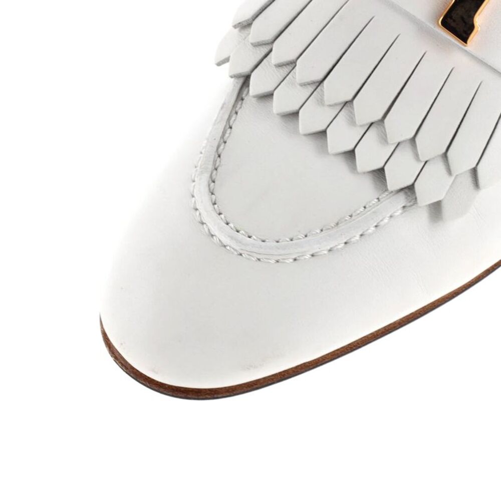 Hermes Women's Royal Loafers Leather White - Picture 5 of 6